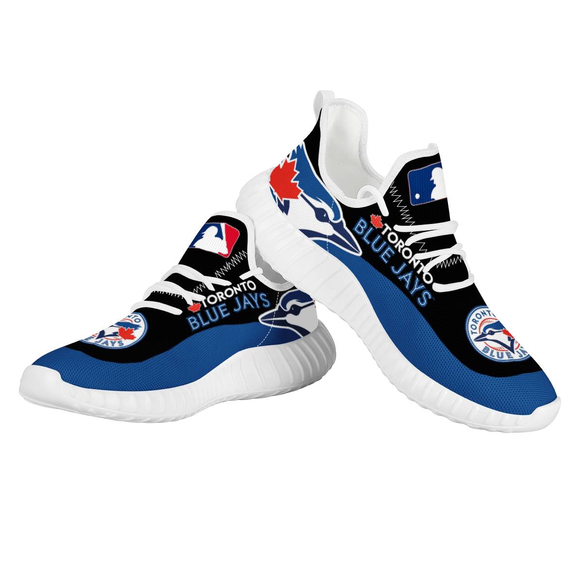 Women's Toronto Blue Jays Mesh Knit Sneakers/Shoes 003